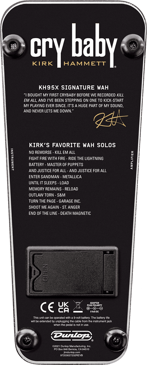 Jim Dunlop Kirk Hammett Collection Wah Kh95x Ltd Signature - Wah & filter effect pedal - Variation 4