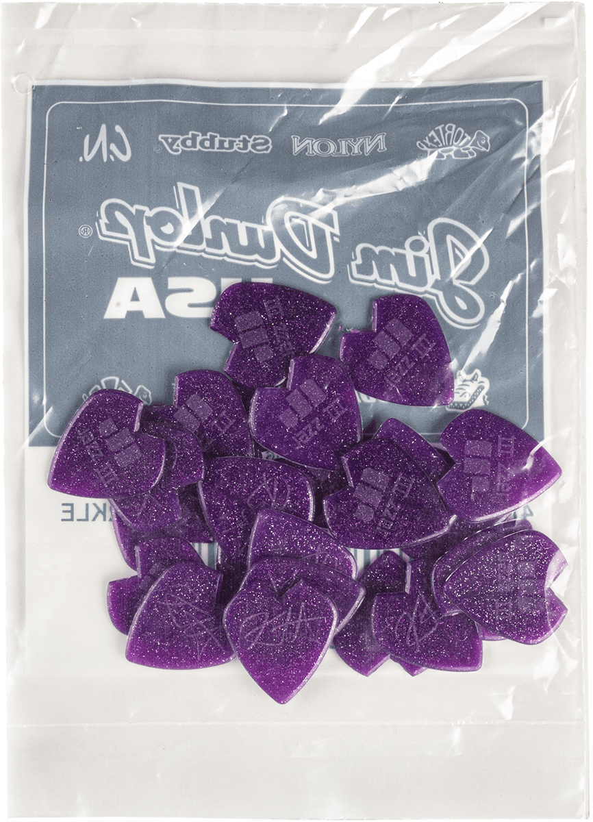 Jim Dunlop Kirk Hammett Jazz Iii Pick Purple Sparkle X24 - Guitar pick - Variation 1