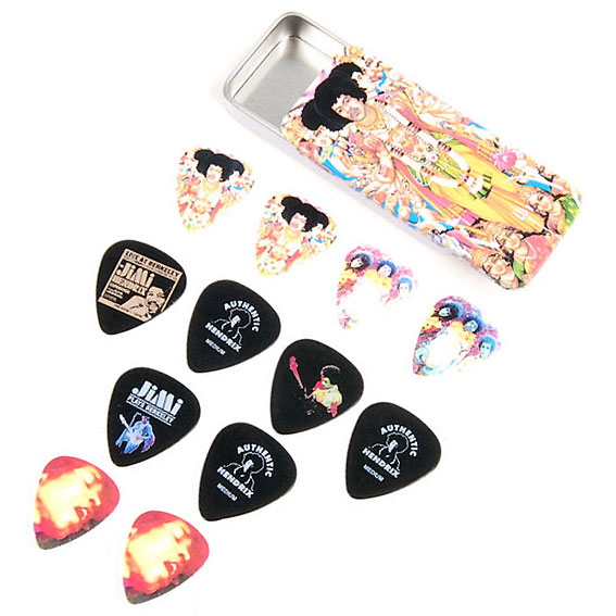 Jim Dunlop Jh-pt02m Lot De 12 Jimi Hendrix Collector Axis Bold As Love - Guitar pick - Variation 1