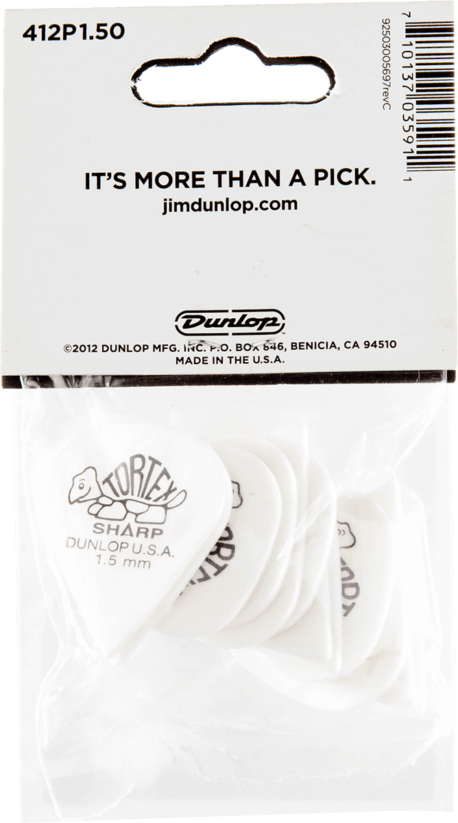 Jim Dunlop Tortex Sharp - Pack De 12 - Guitar pick - Variation 1