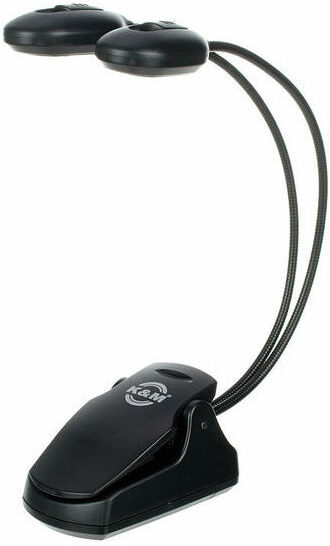 K&m 12270 Lampe pupitre à led Twin Head Music stand