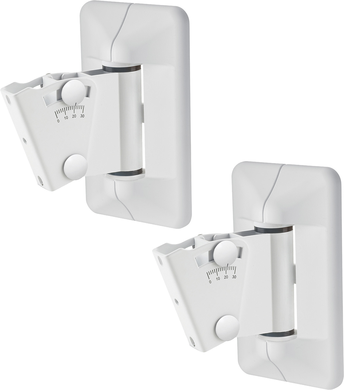K&m Pack 2 Supports Muraux Enceintes + Caches. Blanc - Speaker stand - Main picture