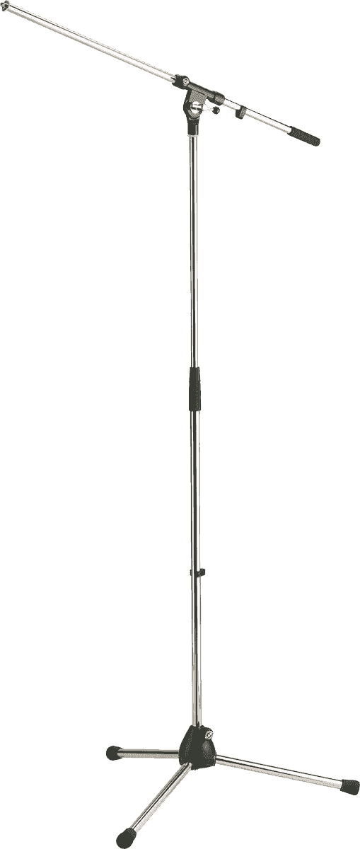 K&m Pied Perche De Micro Chrome - Microphone stand - Main picture