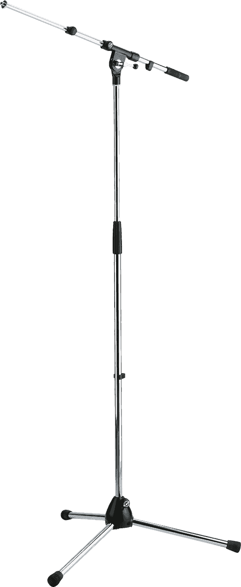 K&m Pied Perche De Micro Chrome - Microphone stand - Main picture