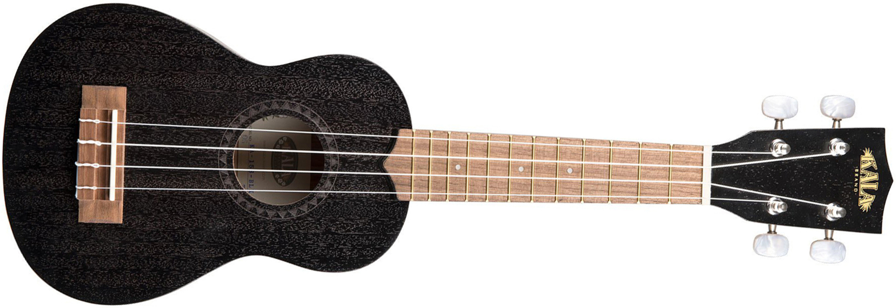 Kala Ka-15s-blk Satin Mahogany Soprano Tout Acajou Wal +housse - Black - Ukulele - Main picture