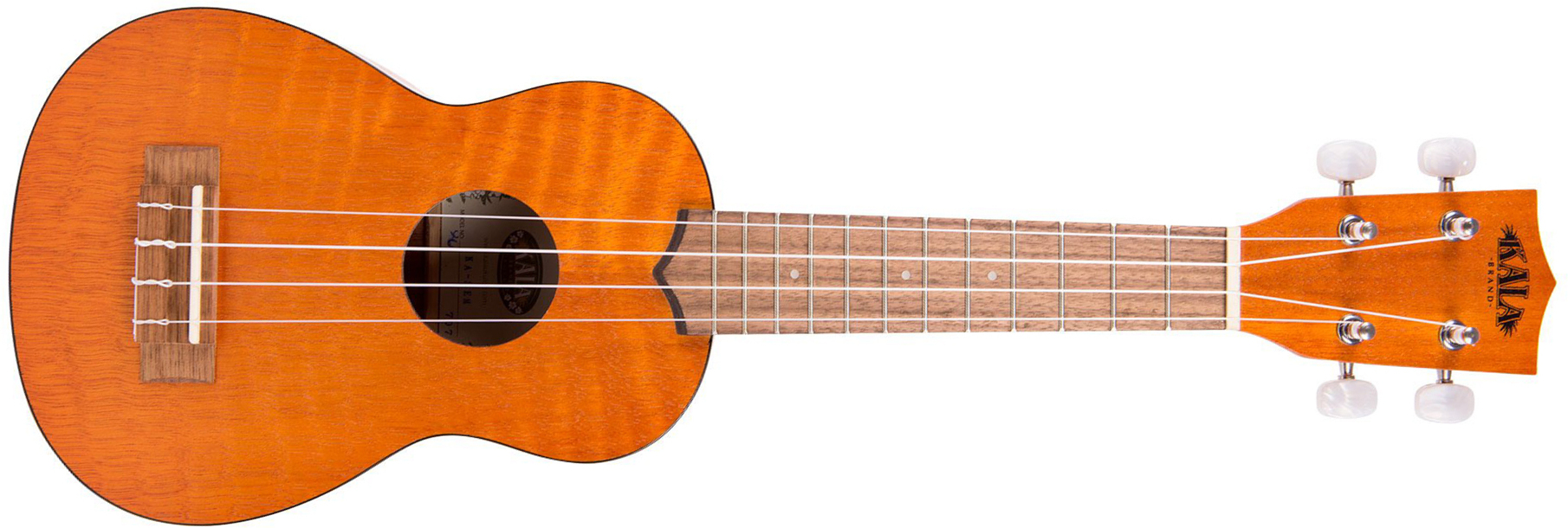 Kala Ka-sem Exotic Mahogany Soprano Tout Acajou Lau - Amber Satin - Ukulele - Main picture