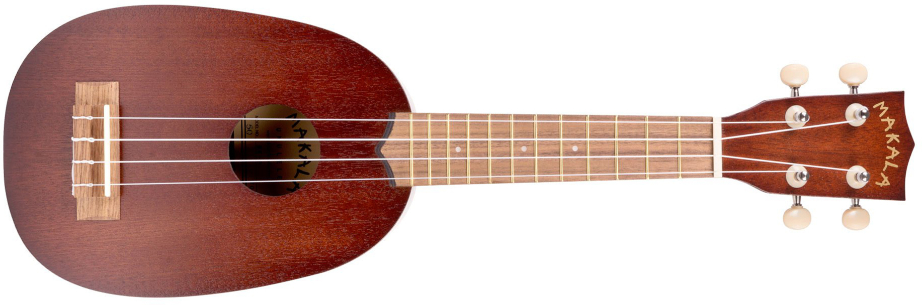 Kala Mk-p Makala Classic Pineapple Soprano Tout Acajou Lau +housse - Natural Satin - Ukulele - Main picture