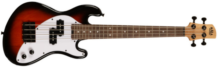 Kala Ubass Solid Body Okoume Rw - Tobacco Burst - Travel electric bass - Main picture