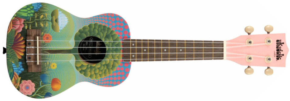 Kala Uketopia Ukadelic Soprano - Multicolor - Ukulele - Main picture