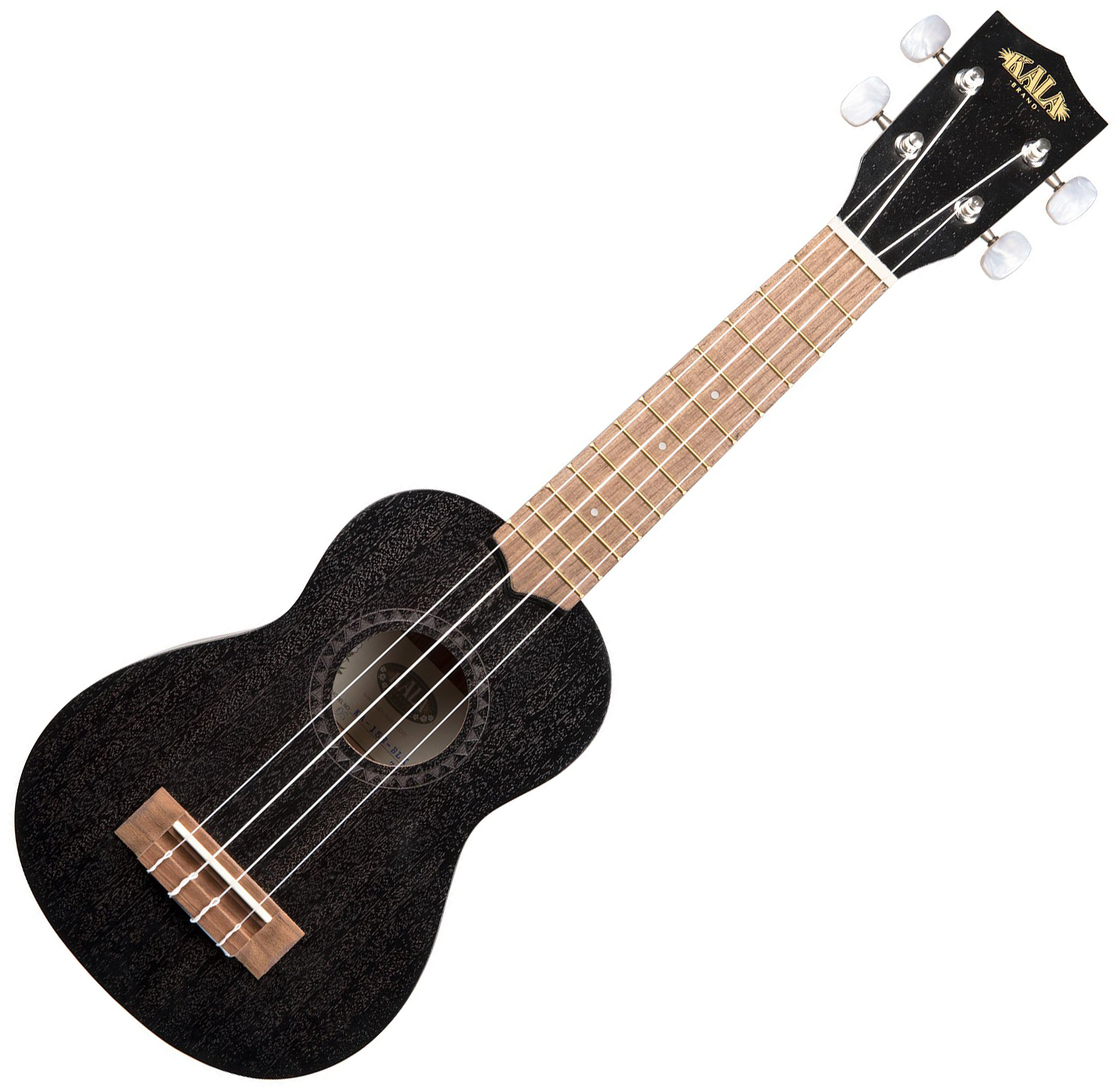 Kala Ka-15s-blk Satin Mahogany Soprano Tout Acajou Wal +housse - Black - Ukulele - Variation 4