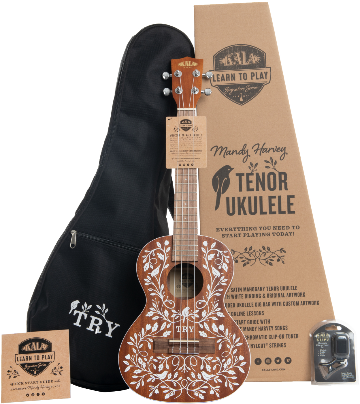 Kala KALALTPMH Mandy harvey signature Ukulele natural