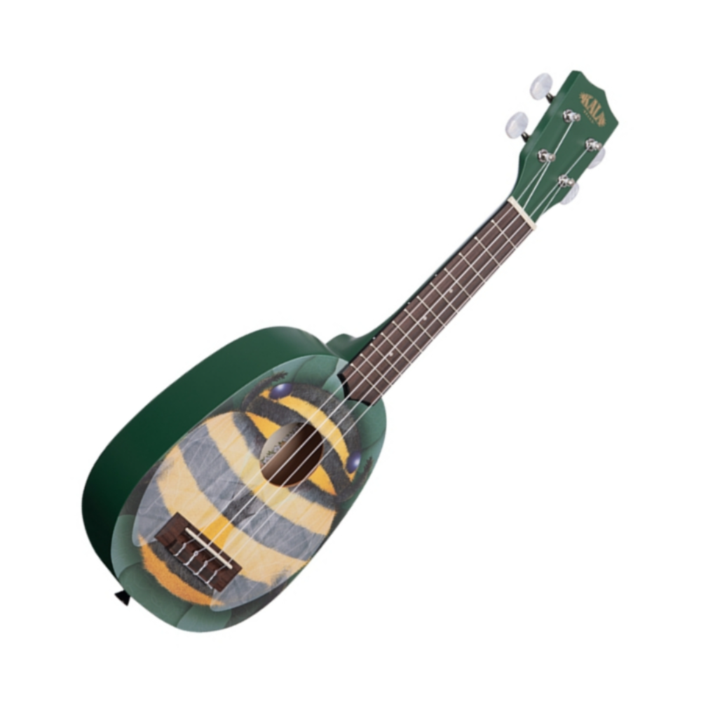 Kala NOVELTY HONEY BEE SOPRANO + HOUSSE - honey bee Ukulele multicolor