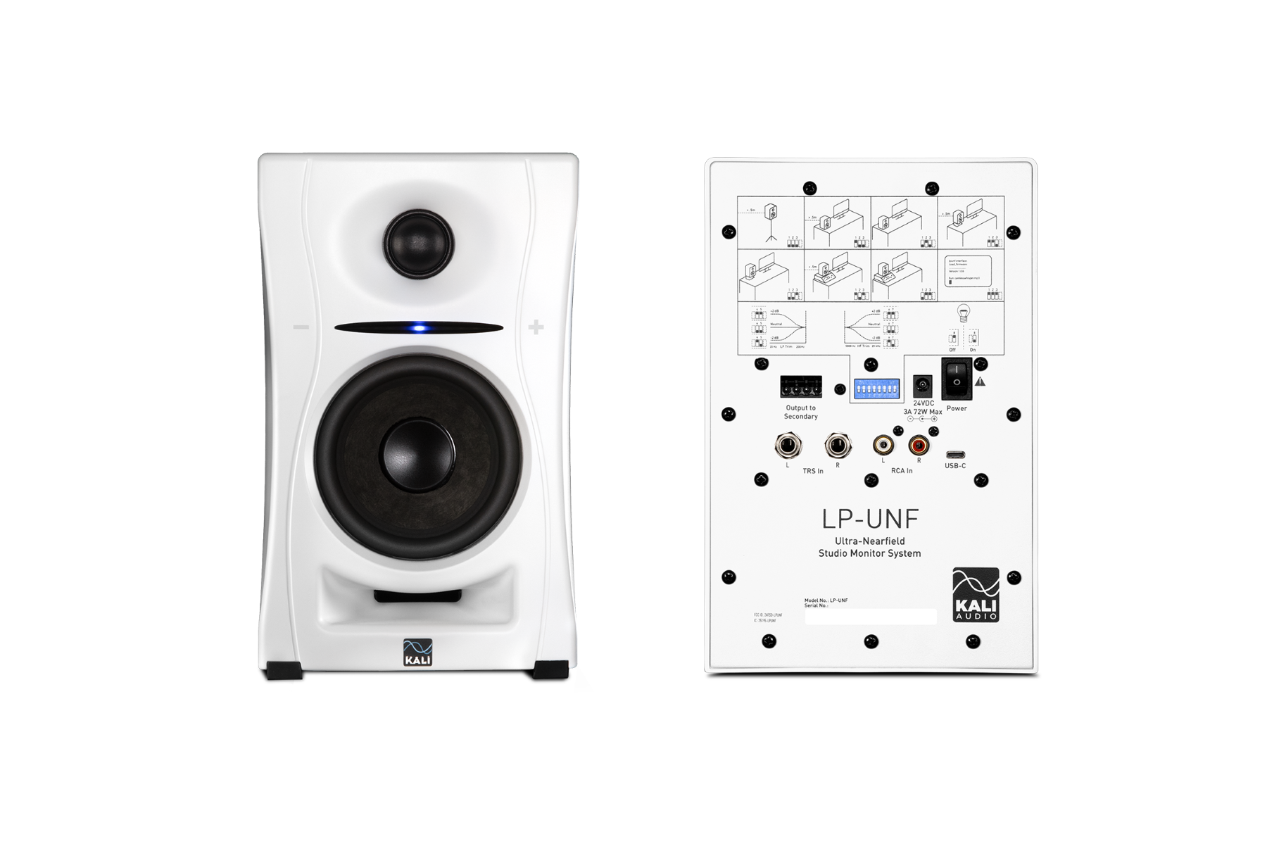 Kali Audio Lp-unf White - La Paire - Active studio monitor - Variation 4