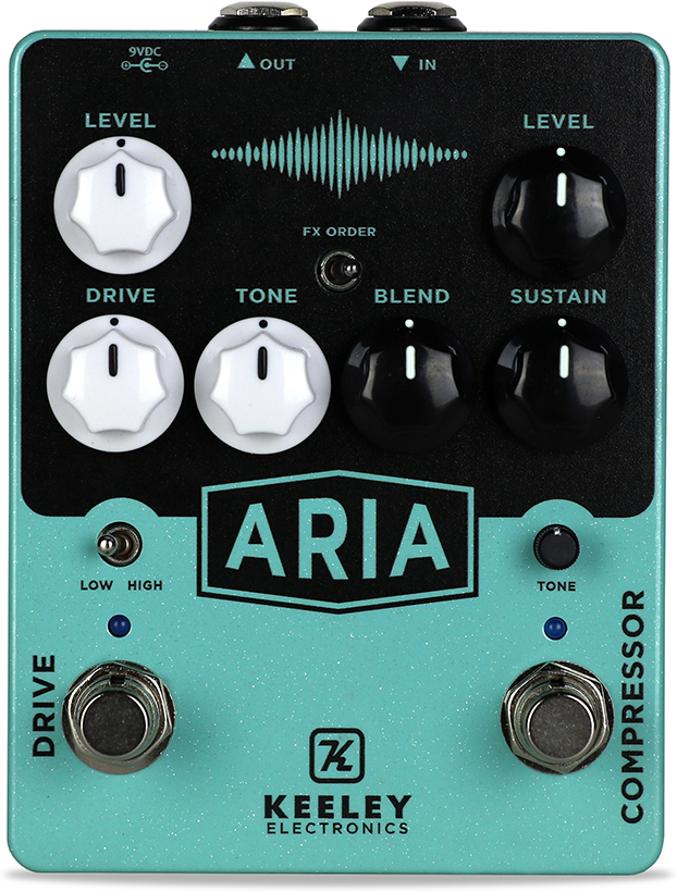 Keeley  Electronics Aria Drive Compressor - Overdrive, distortion & fuzz effect pedal - Main picture