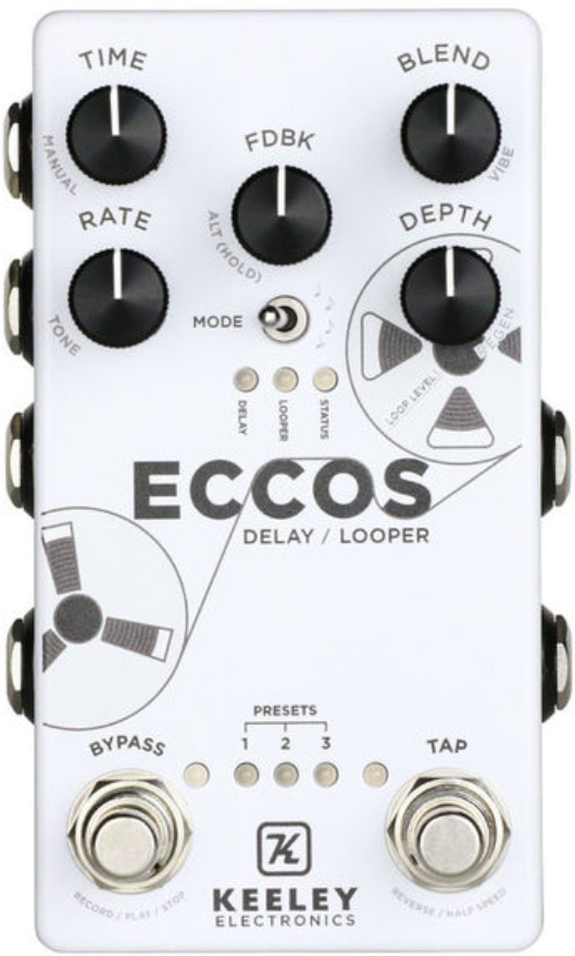 Keeley  Electronics Eccos Delay Looper - Reverb, delay & echo effect pedal - Main picture