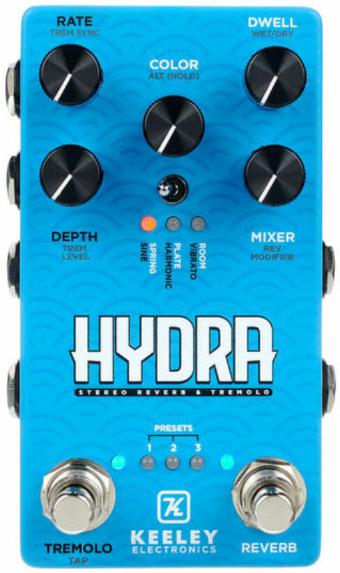 Keeley  Electronics Hydra Stereo Reverb & Tremolo - Reverb, delay & echo effect pedal - Main picture
