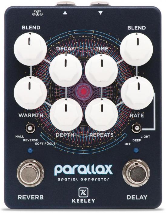 Reverb, delay & echo effect pedal Keeley  electronics Parallax Spatial Generator