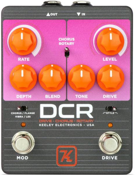 Multieffect for electric guitar Keeley  electronics DCR Drive Chorus Rotary