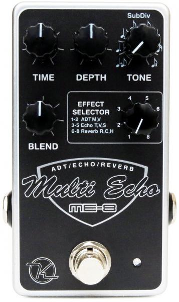 Reverb, delay & echo effect pedal Keeley  electronics Multi Echo ME-8
