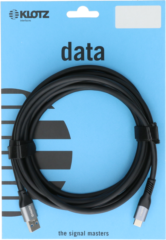 Klotz Usb 3.1 Câble Noir 5m, Plug A - Plug C / 10g, 60w - Cable - Main picture