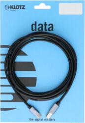 Cable Klotz USB 2.0 Black Cable 1m, Plug C - Plug B / 480Mb, 2.5W