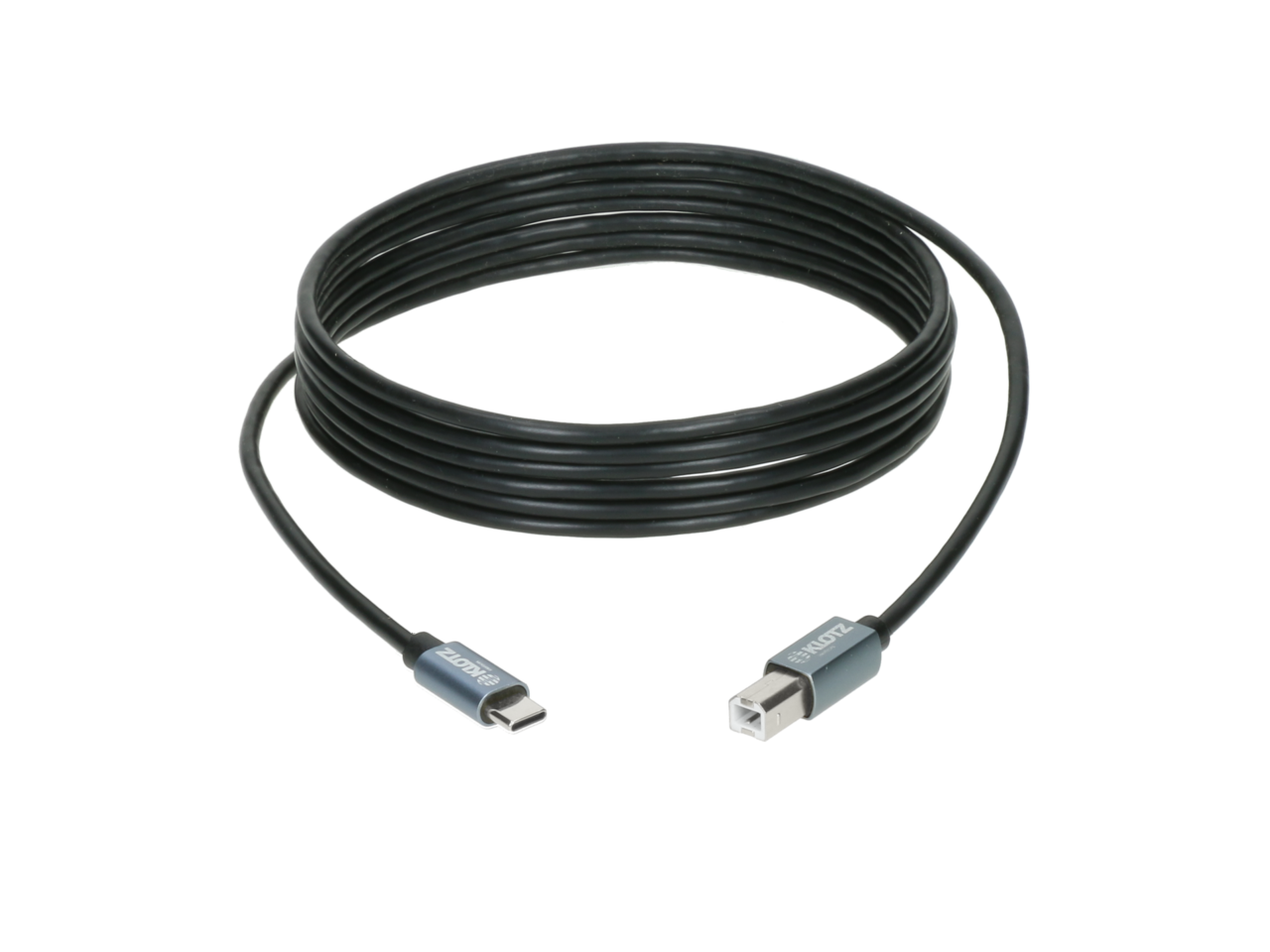 Klotz Usb 2.0 Câble Noir 2m, Plug C - Plug B / 480mb, 2.5w - Cable - Variation 2