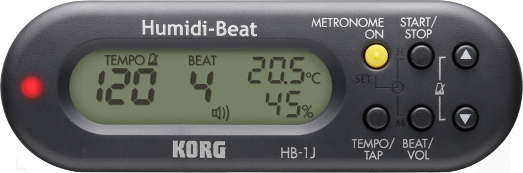 Korg Humidi-beat Metronome With Humidity Temperature Detector Black - Guitar tuner - Main picture