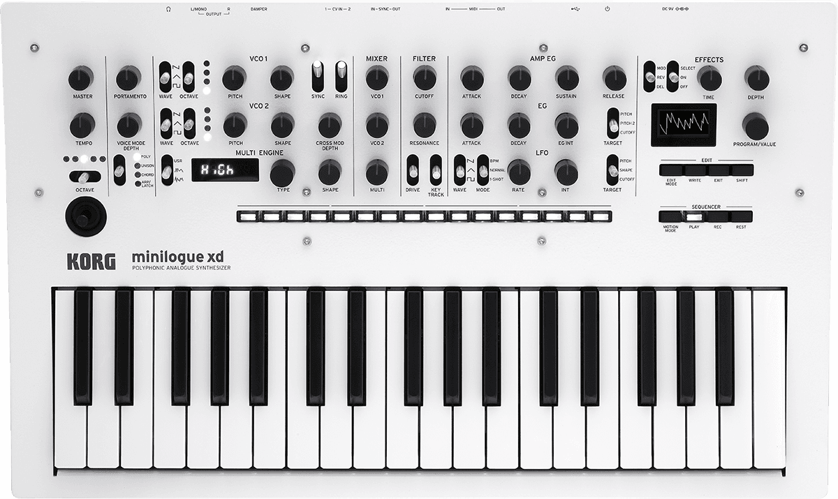Korg Minilogue Xd White Pearl - Synthesizer - Main picture