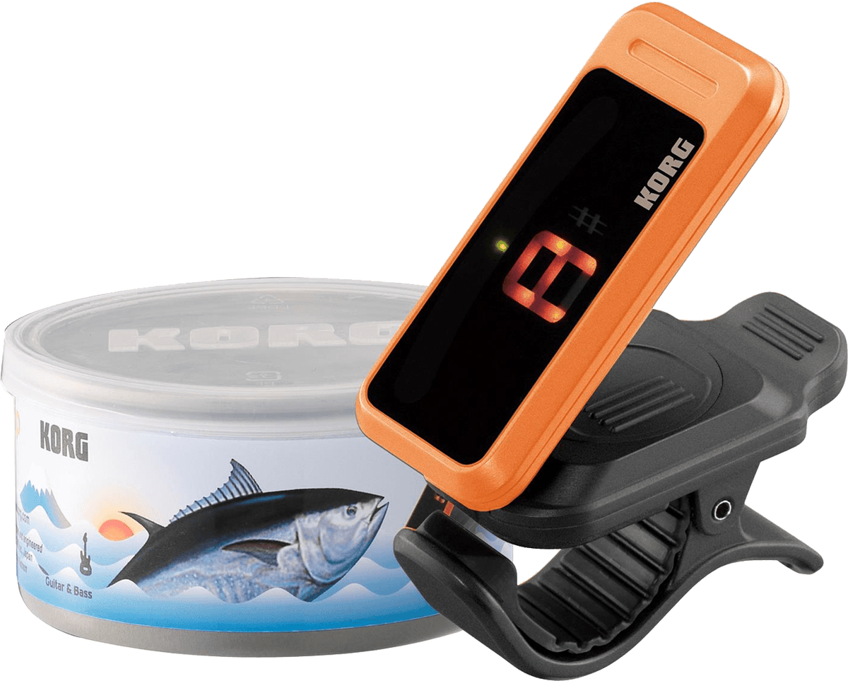 Korg Pc-1 Pitchclip Tuna Can - Orange - Guitar tuner - Main picture