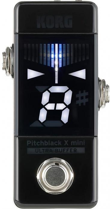 Pedal tuner Korg Pitchblack X Mini Chromatic Pedal Tuner