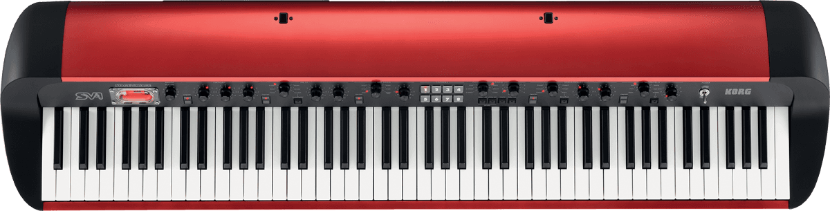 Korg Sv1-88-mr - Metallic Red - Stage keyboard - Main picture