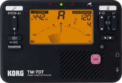 Guitar tuner Korg Tuner/Metronome TM70T-BK