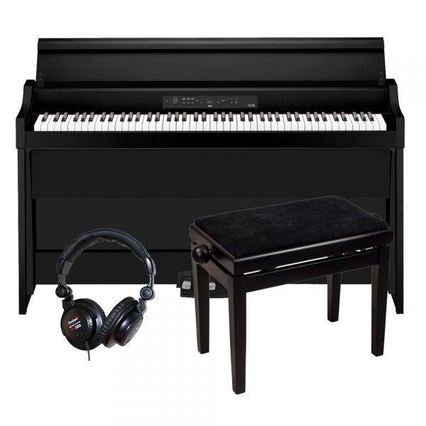 Digital piano with stand Korg G1B AIR BK + X-TONE XB6160 NOIR + CASQUE PRO580