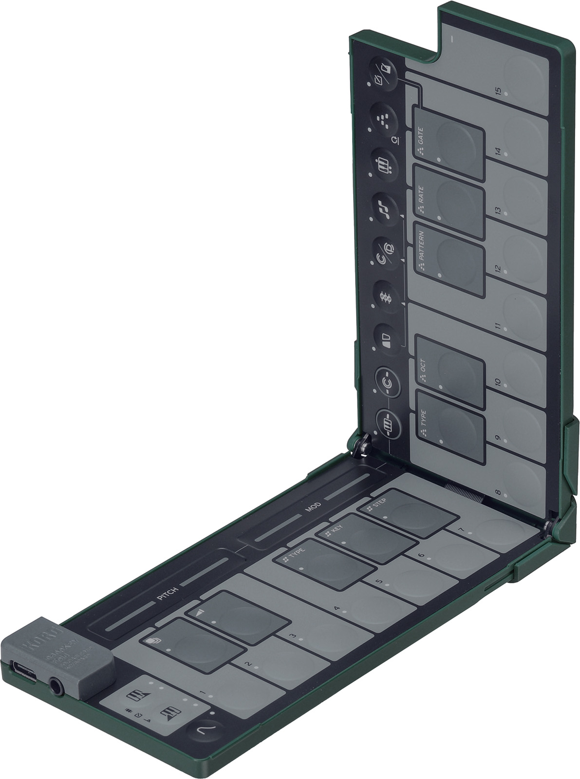 Korg Nanokey Fold Clavier Maitre Pliable - Alpine Green - Midi controller - Variation 2