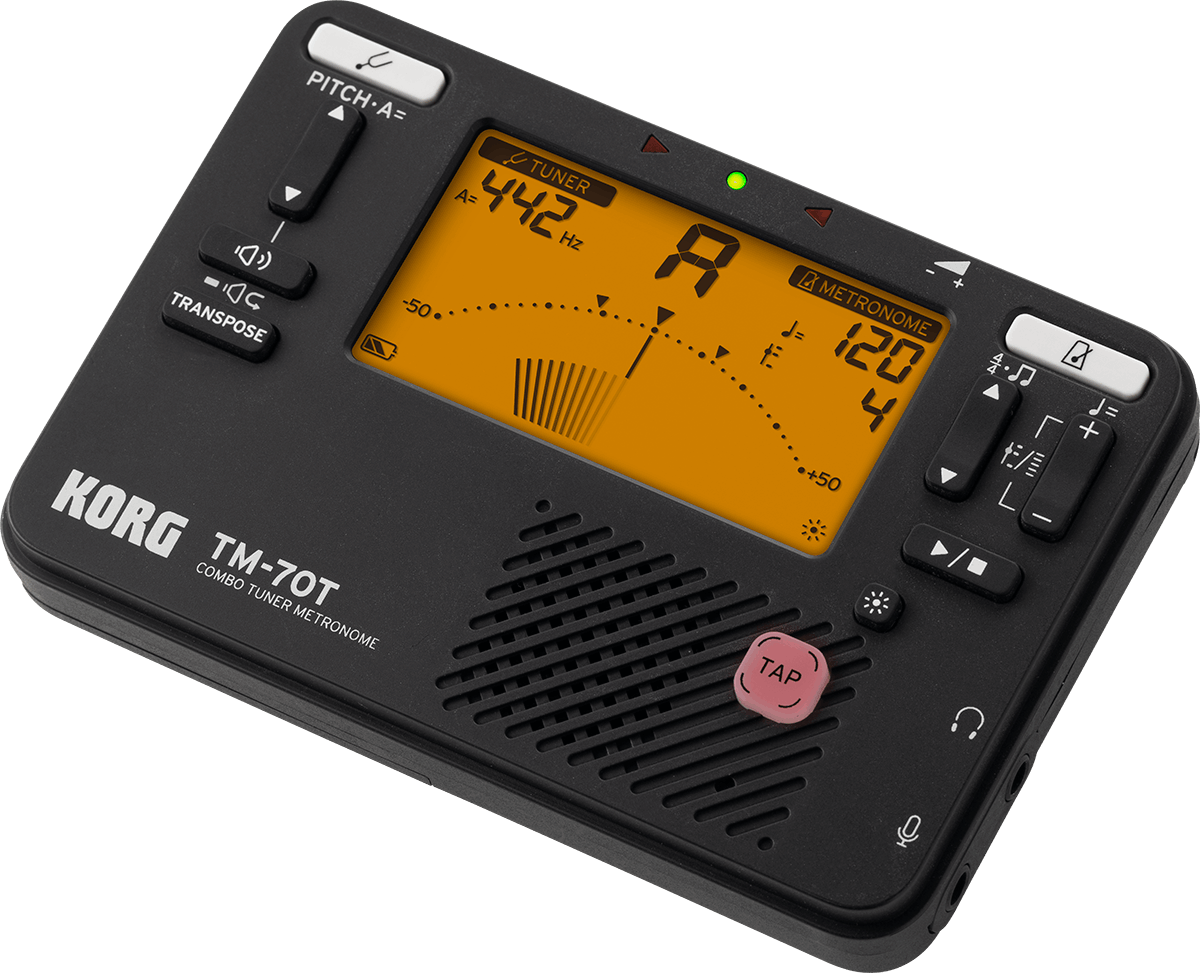 Korg Tm70t-bk + Micro Pince Cm400 Accordeur/metronome - Guitar tuner - Variation 1