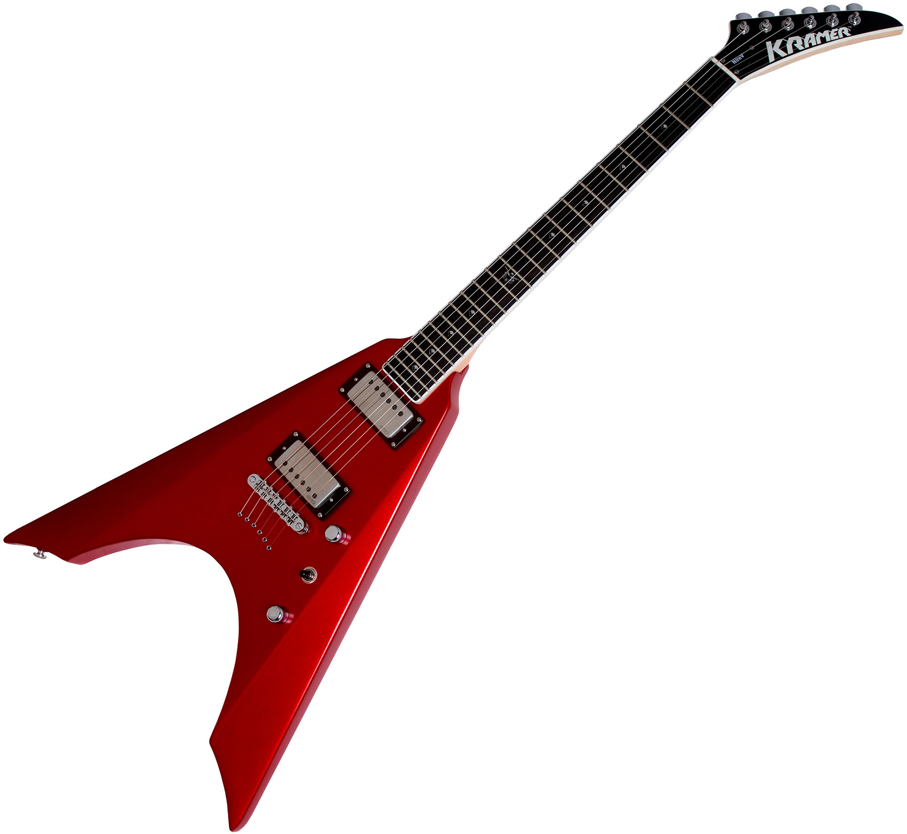 Kramer Charlie Parra NiteV Plus candy red Solid body electric guitar red