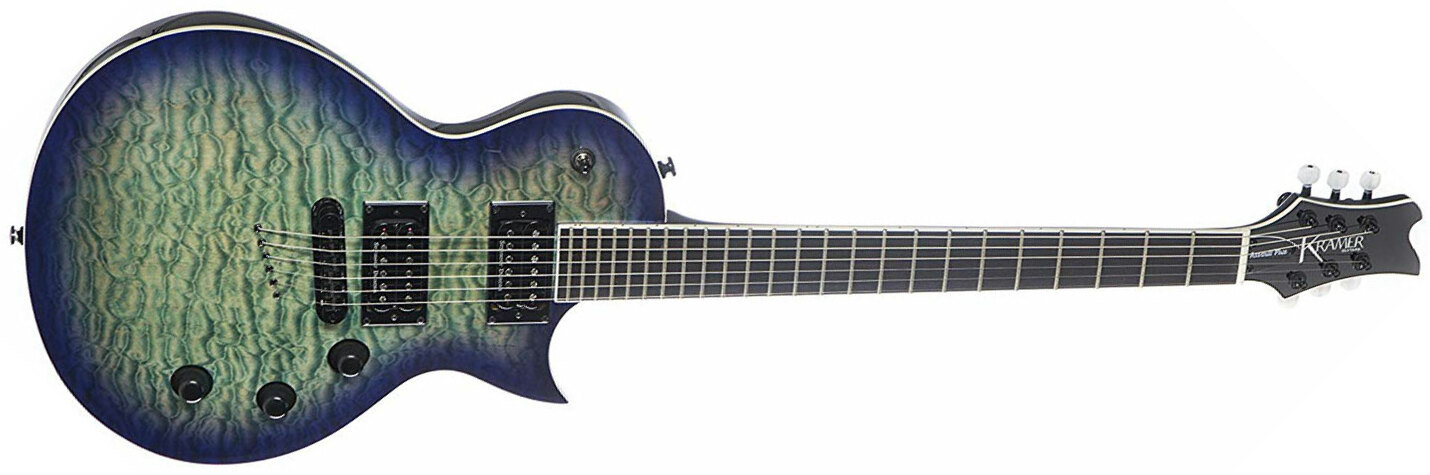 Kramer Assault 220 Plus 2h Seymour Duncan Ht Rw - Aquaburst - Single cut electric guitar - Main picture