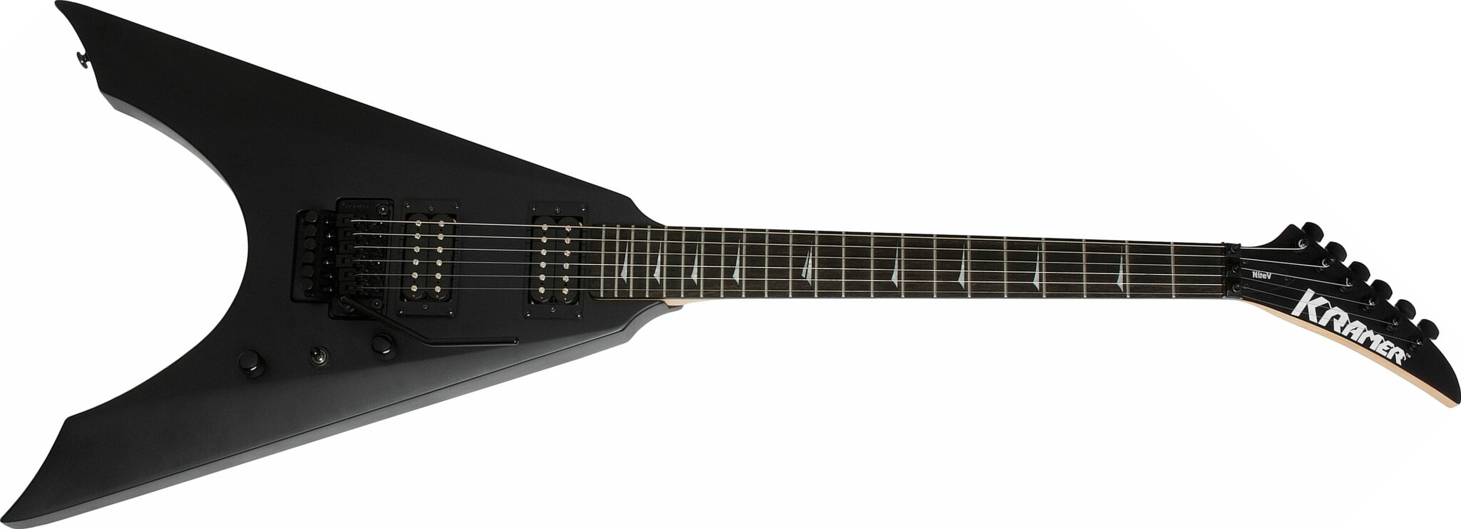 Kramer Nite-v 2h Fr Rw - Black - Metal electric guitar - Main picture