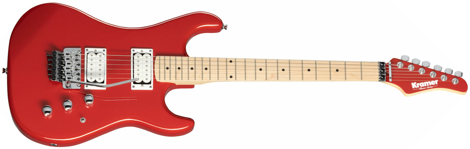 Kramer Pacer Classic 2h Fr Mn - Scarlet Red Metallic - Str shape electric guitar - Main picture