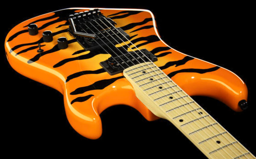 Kramer Pacer Vintage 2h Seymour Duncan  Fr Mn - Orange Burst Tiger - Str shape electric guitar - Variation 2