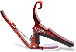 Quick-Change KG6 Wood Deco Acoustic Guitar Capo - Rosewood Color