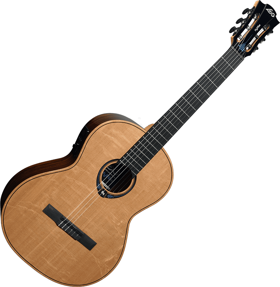 Lag Chv30e Classic 30 Hyvibe Epicea Bocote Bla - Naturel - Classical guitar 4/4 size - Variation 1