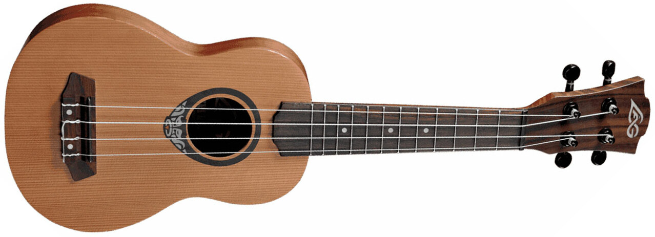 Lag Baby Tiki Uku 130 Soprano Slim Tout Sapele +housse - Ukulele - Main picture