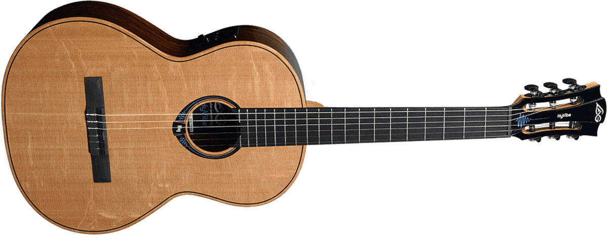 Lag Chv30e Classic 30 Hyvibe Epicea Bocote Bla - Naturel - Classical guitar 4/4 size - Main picture