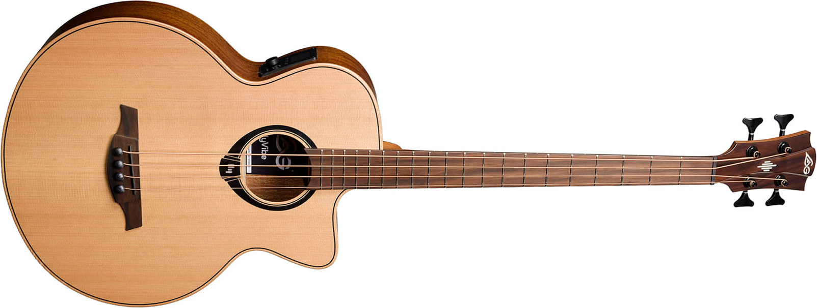 Lag Hv10bce Hyvibe H2 Bass Cw Shsc Cedre Khaya Bra - Natural - Acoustic bass - Main picture