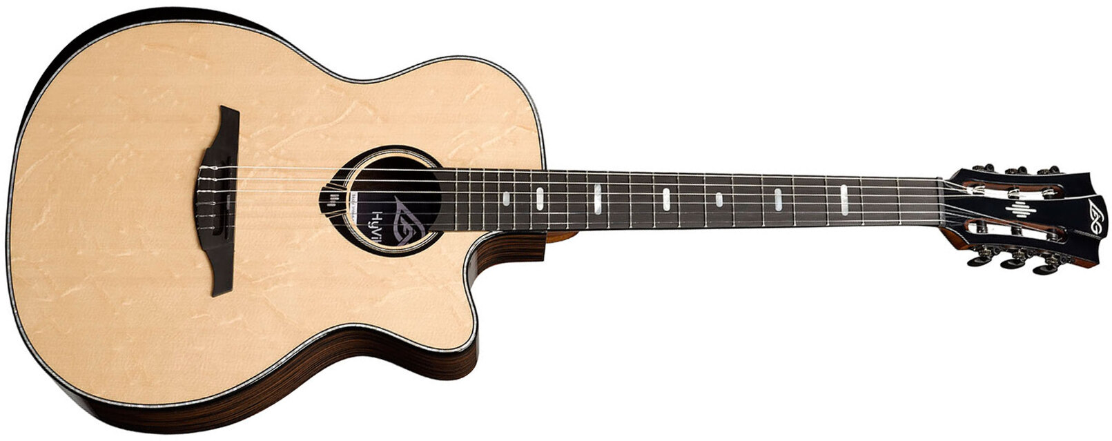 Lag Hv50-n-ace Hyvibe H2 Auditorium Cw Epicea Bokote Bkbr - Natural - Classical guitar 4/4 size - Main picture