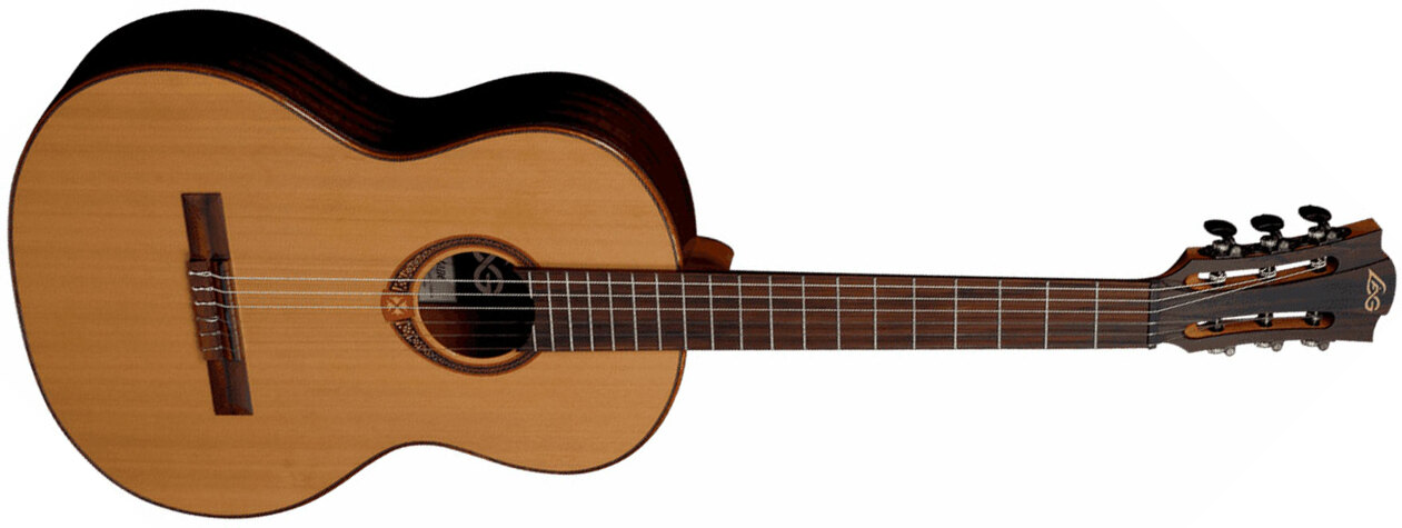 Lag Occitania Oc118 4/4 Cedre Khaya Rw - Naturel Brillant - Classical guitar 4/4 size - Main picture