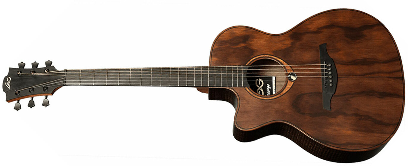 Lag Sauvage Ace Lh Gaucher Tramontane Auditorium Cw Pale Brankowood Eucalyptus Brb - Naturel - Electro acoustic guitar - Main picture
