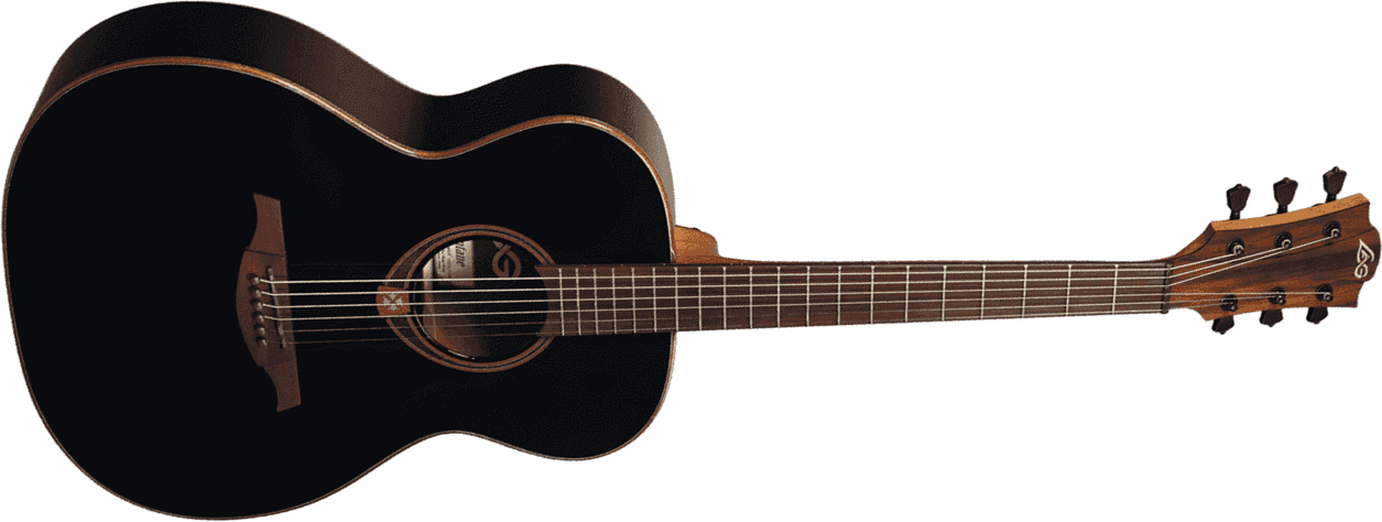 Lag T118a Tramontane Auditorium Cedre Khaya Bro - Black - Acoustic guitar & electro - Main picture
