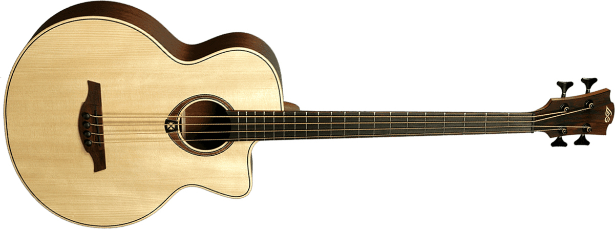 Lag T177bce Tramontane Jumbo Cw Epicea Khaya Bro - Naturel - Acoustic bass - Main picture